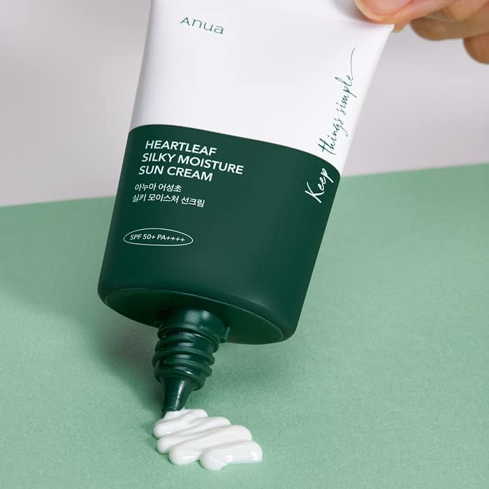 ANUA - Heartleaf Silky Moisture Sun Cream SPF50+ PA++++ - v3 - Seoulful Skincare