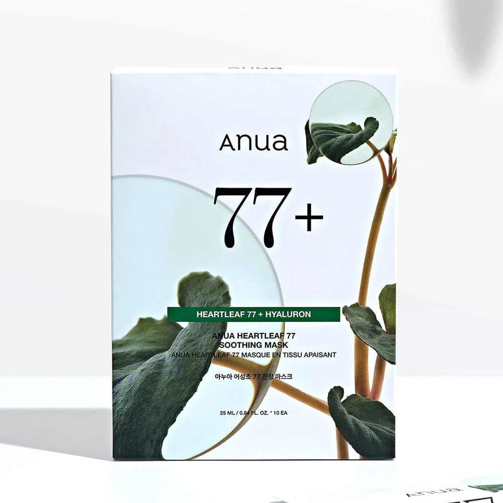 Anua - Heartleaf 77% Soothing sheet mask (10pcs) - v - Seoulful Skincare