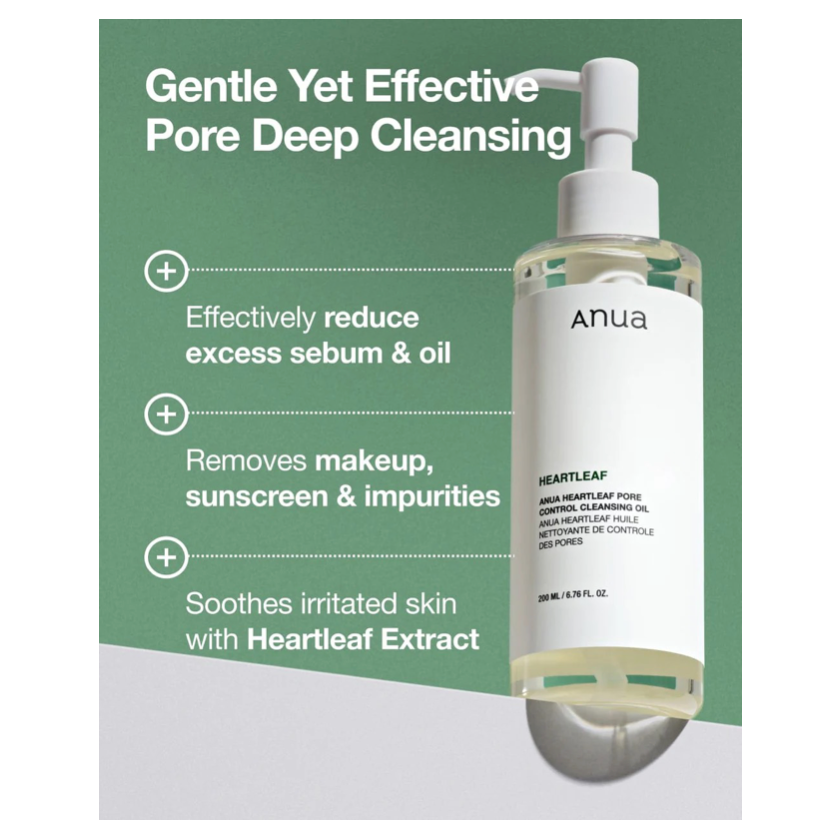 Anua - Heartleaf Pore Control Cleansing Oil - v4 - Seoulful Skincare