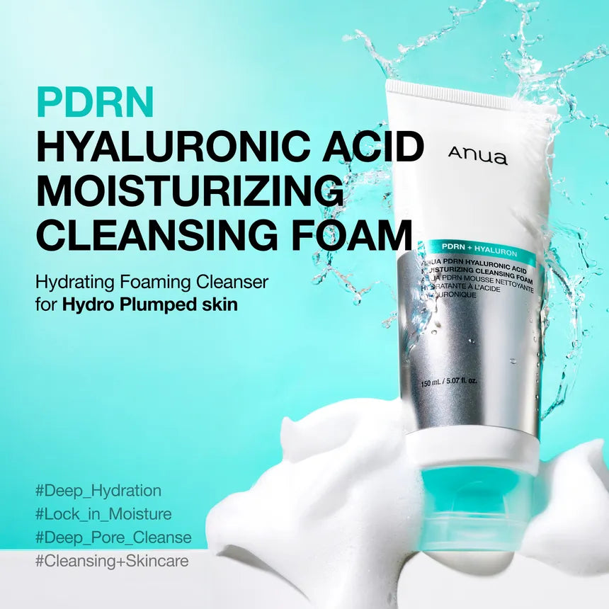 Anua - PDRN Hyaluronic Acid Moisturizing Cleansing Foam (150ml) 1 - Seoulful SKincare