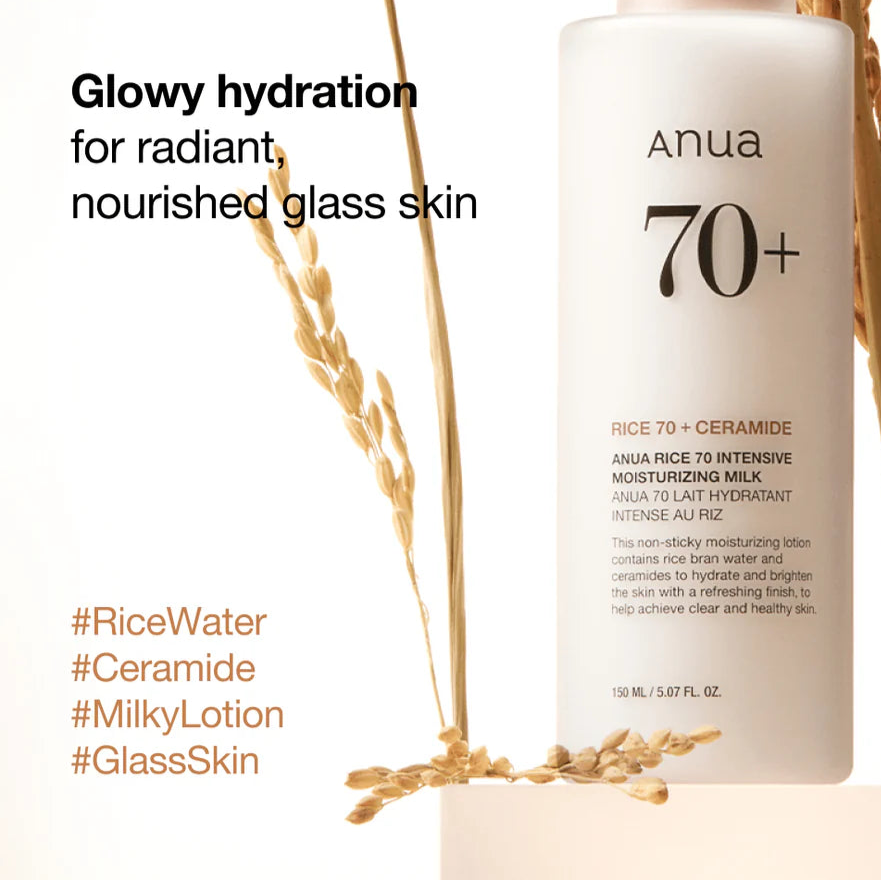 Anua - Rice 70 Intensive Moisturising Milk (150ml) - v7 - Seoulful Skincare