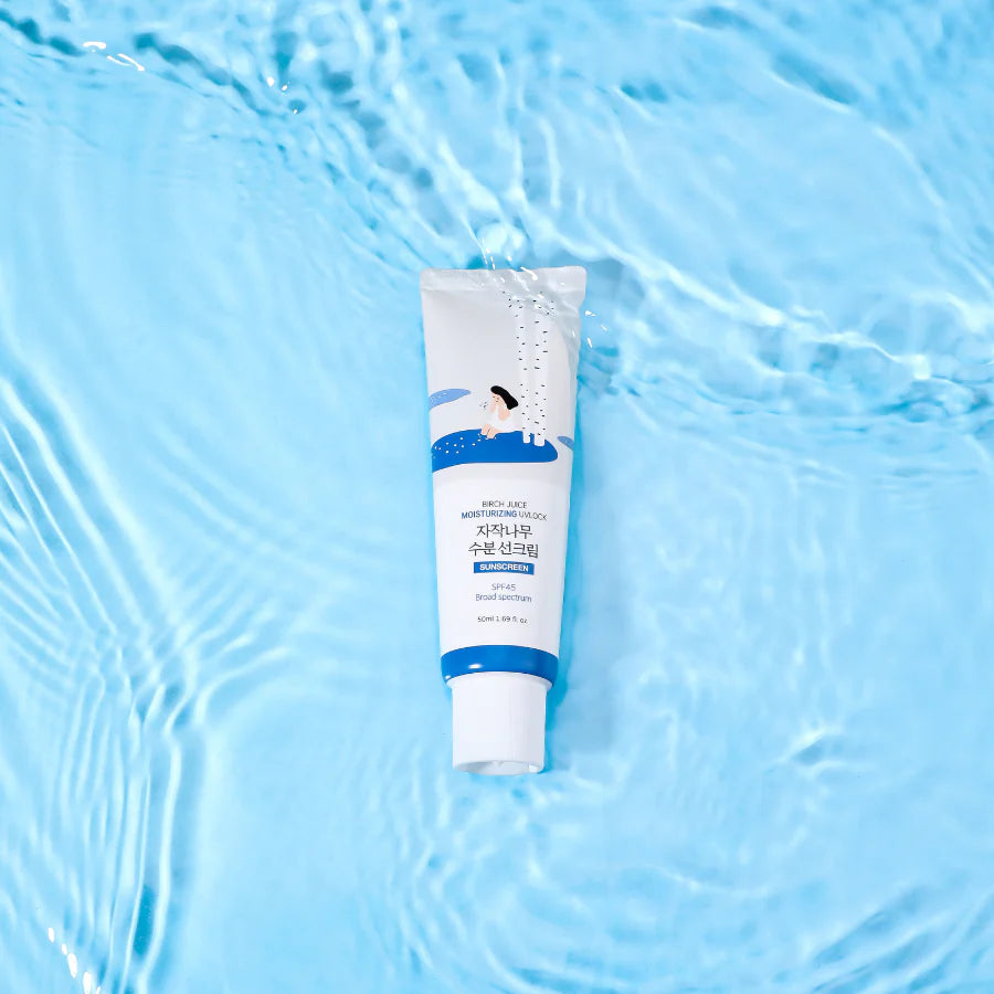Round Lab - Birch Moisturising Sunscreen UVLock SPF 45+ Broad Spectrum (50ml) - v3 - Seoulful Skincare