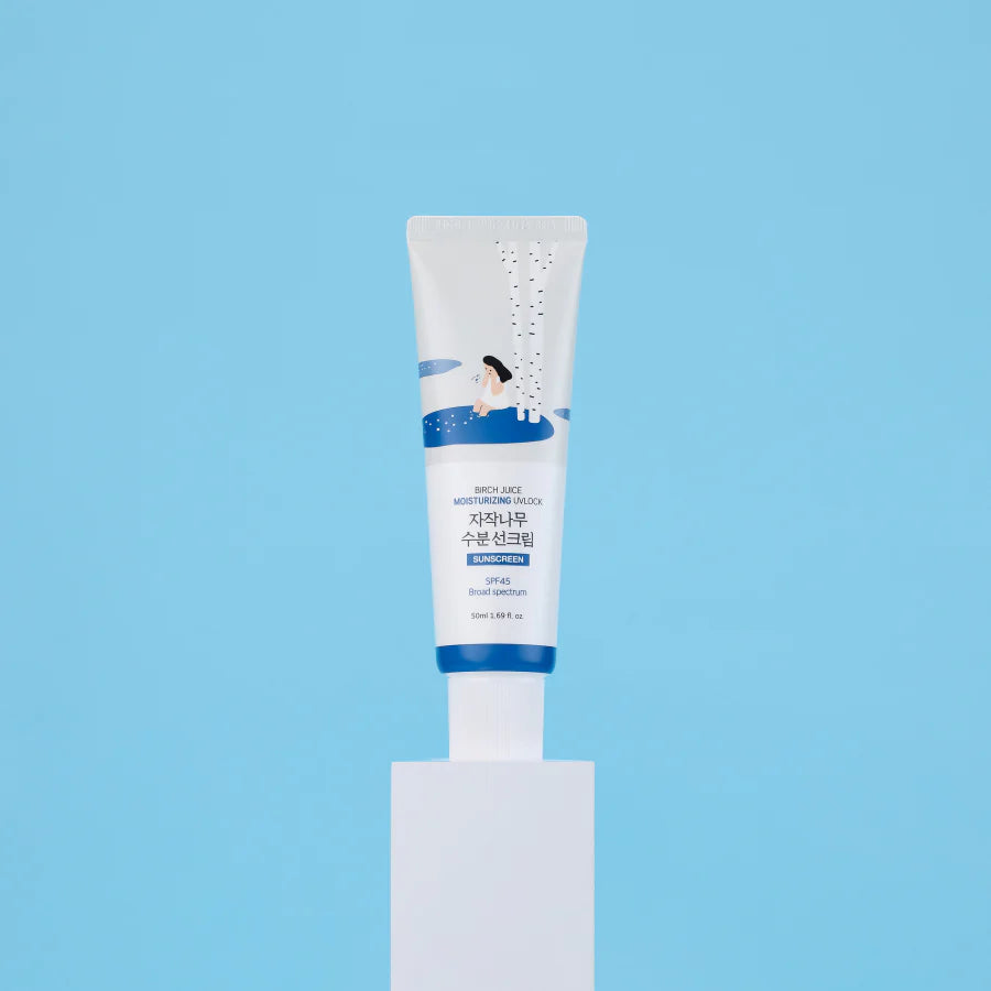 Round Lab - Birch Moisturising Sunscreen UVLock SPF 45+ Broad Spectrum (50ml) - v4 - Seoulful Skincare