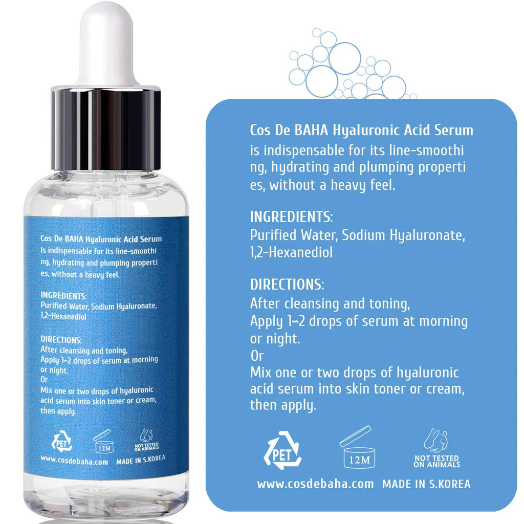 Cos De BAHA - Hyaluronic Serum (120ml) - v3 - Seoulful Skincare
