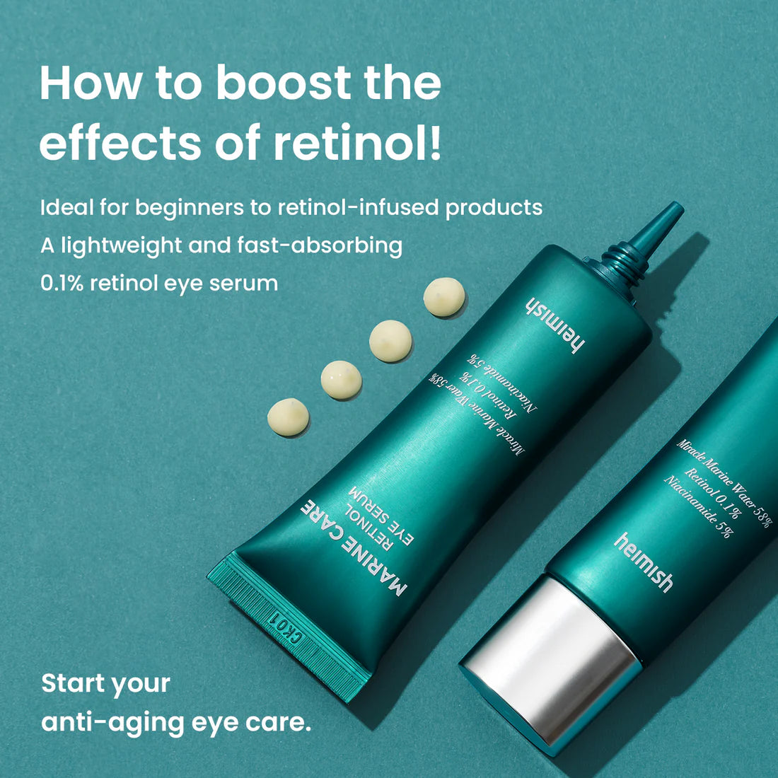 Heimish - Marine Care Retinol Eye Serum (30ml) - v - Seoulful Skincare