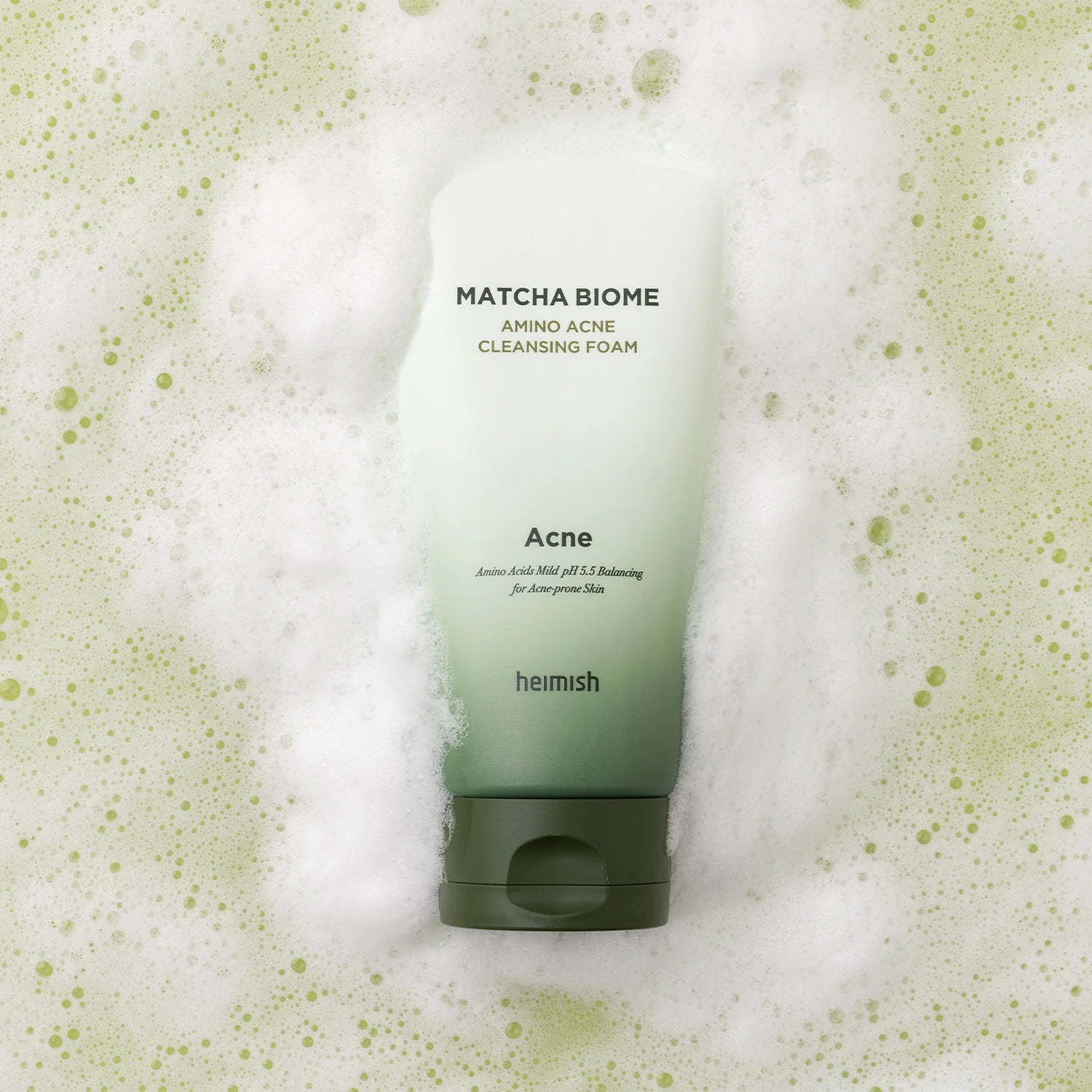Heimish - Matcha Biome Amino Acne Cleansing Foam (150ml) - v3 - Seoulful Skincare