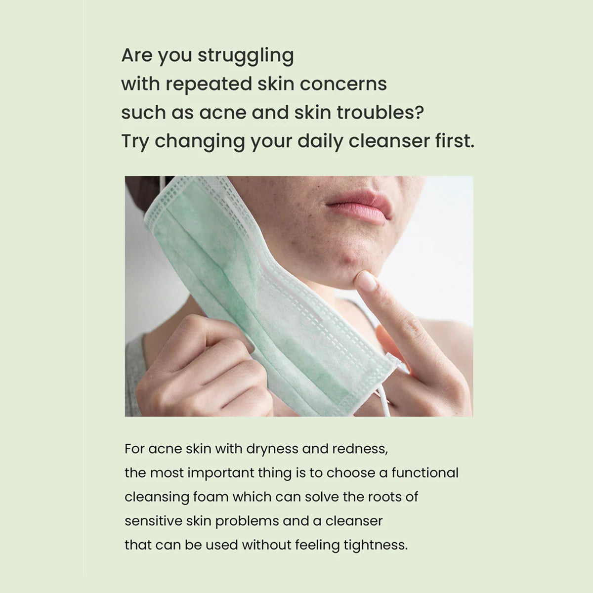 Heimish - Matcha Biome Amino Acne Cleansing Foam (150ml) - v5 - Seoulful Skincare