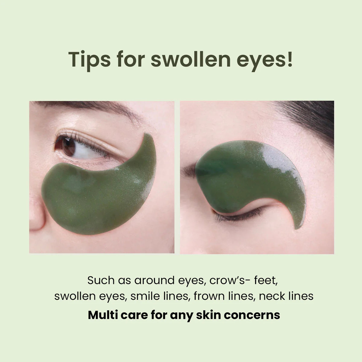 Hemish - Matcha Biome Hydrogel Eye Patch (1.4g) - v6 - Seoulful Skincare