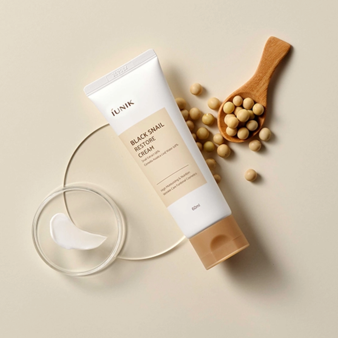 IUNIK - Black Snail Restore Cream (60ml) - v4 - Seoulful Skincare