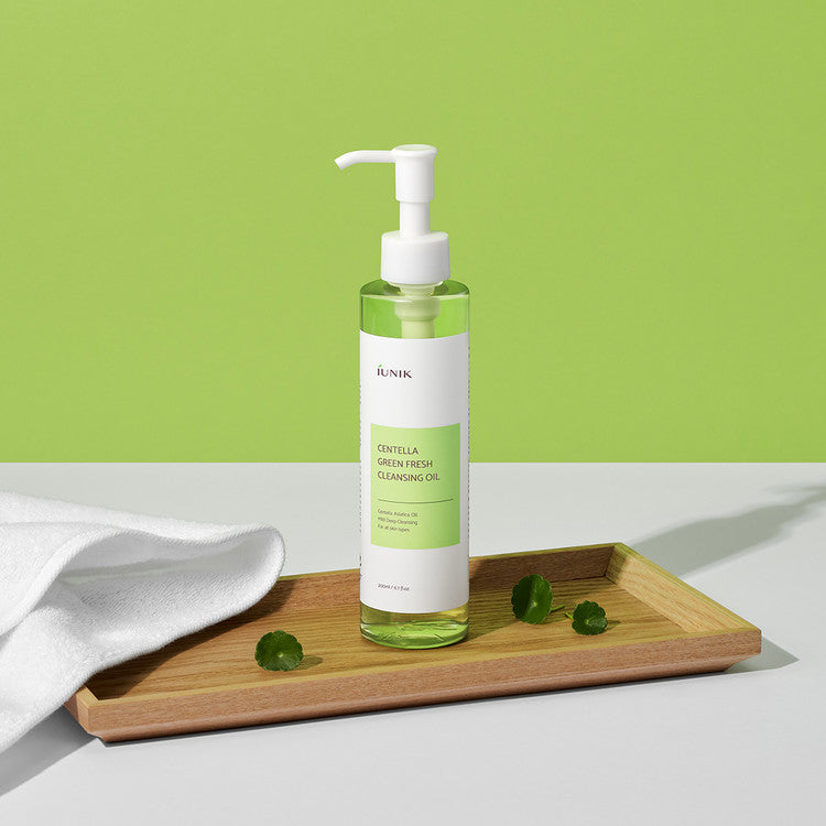 IUNIK - Centella Green Fresh Cleansing Oil (200ml) - v4 - Seoulful Skincare