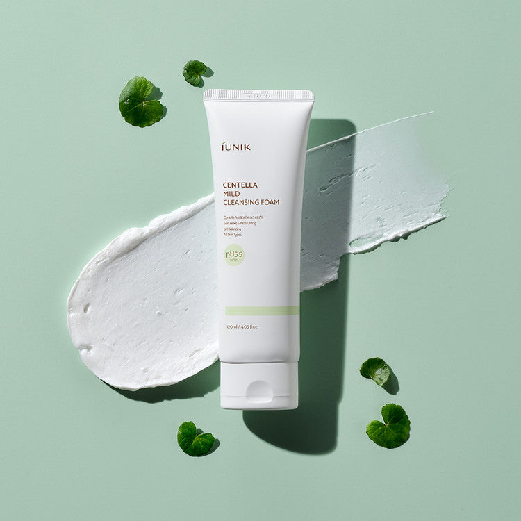 IUNIK - Centella Mild Cleansing Foam (120ml) - v2 - Seoulful Skincare