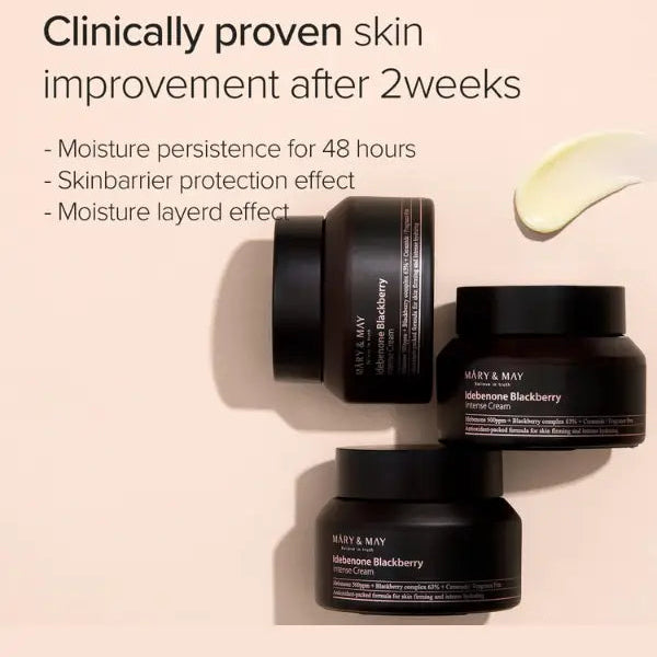 Mary&MAY - Idebenone Blackberry Intense Cream (70g) 1 - Seoulful Skincare