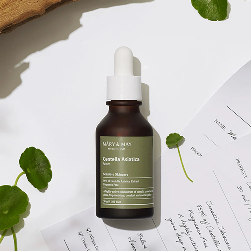 Mary&May - Centella Asiatica Serum (30ml / 80ml) - v - Seoulful Skincare