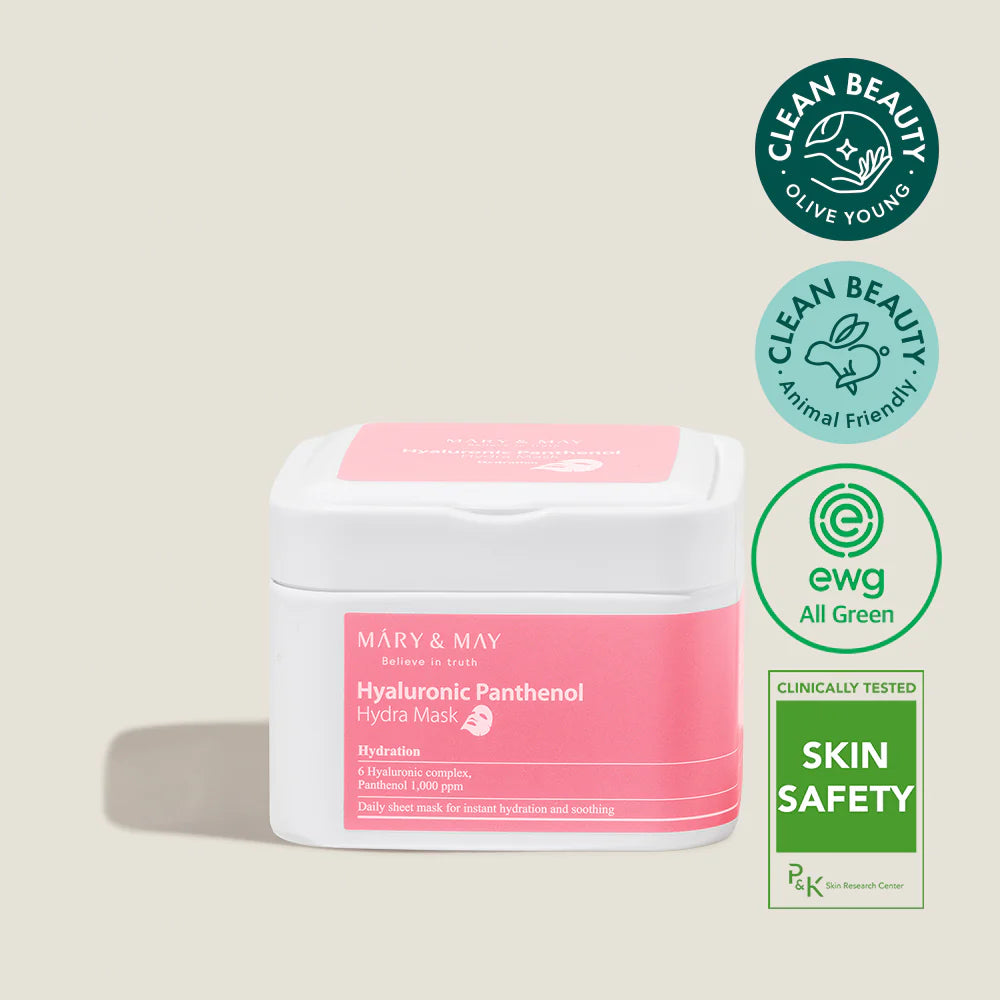 Mary&May - Hyaluronic Panthenol Hydra Mask (30 sheets) 4 - Seoulful Skincare