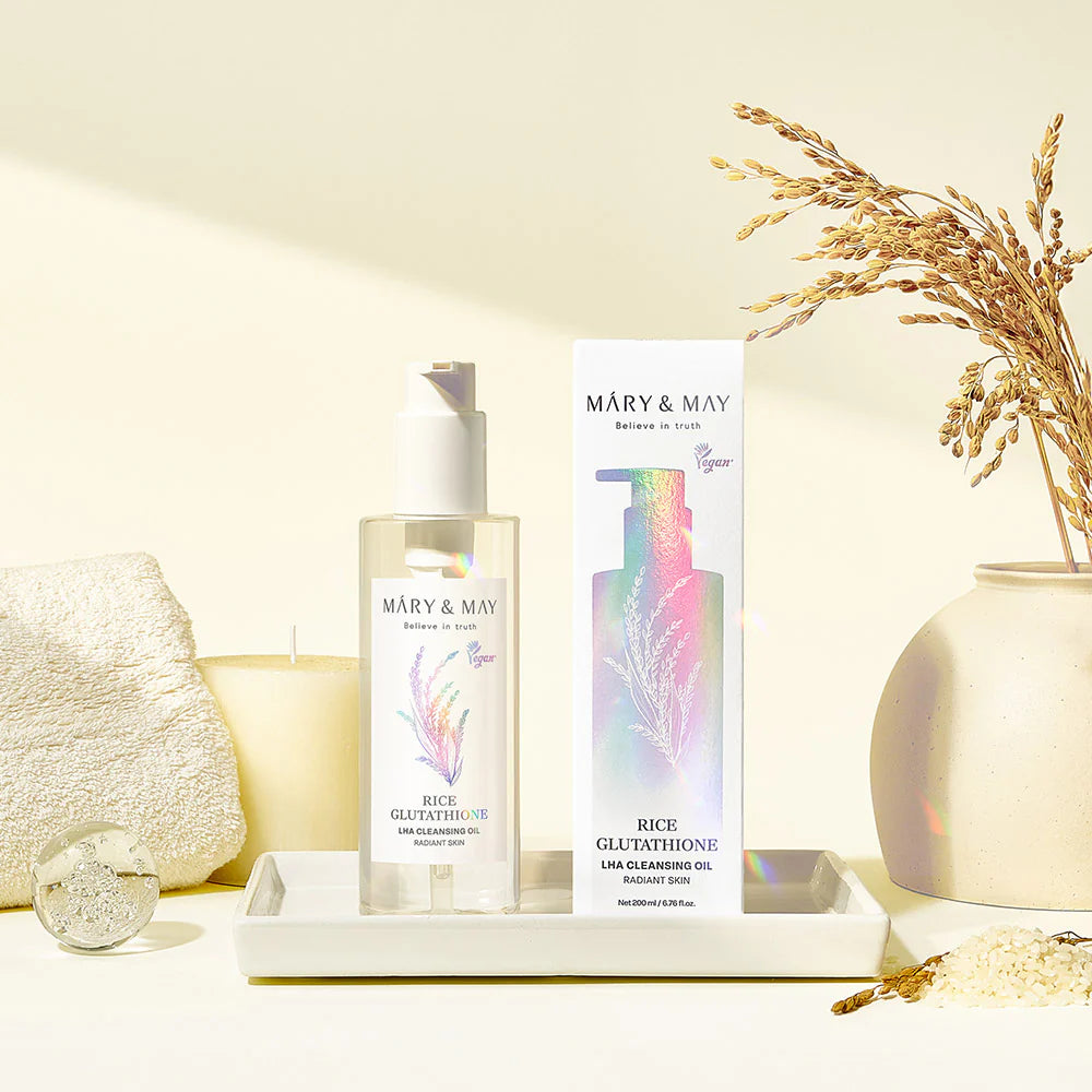 Mary&May - Rice Glutathione LHA Cleansing Oil (200ml) - v4 - Seoulful Skincare