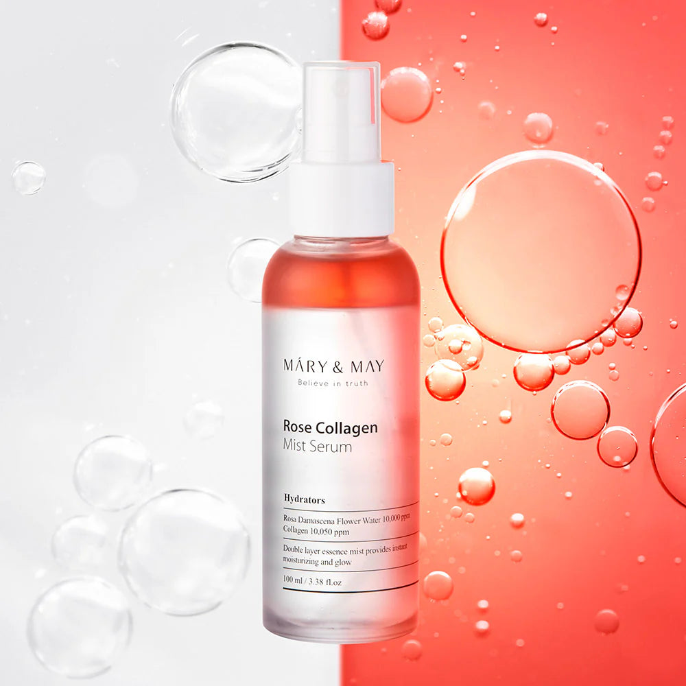 Mary&May - Rose Collagen Mist Serum (100ml) - v4 - Seoulful Skincare