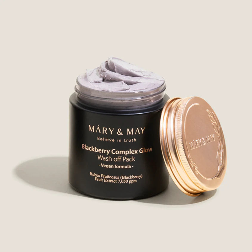 Mary&May - Vegan Blackberry Complex Glow Wash off Pack (125g) 1 - Seoulful Skincare