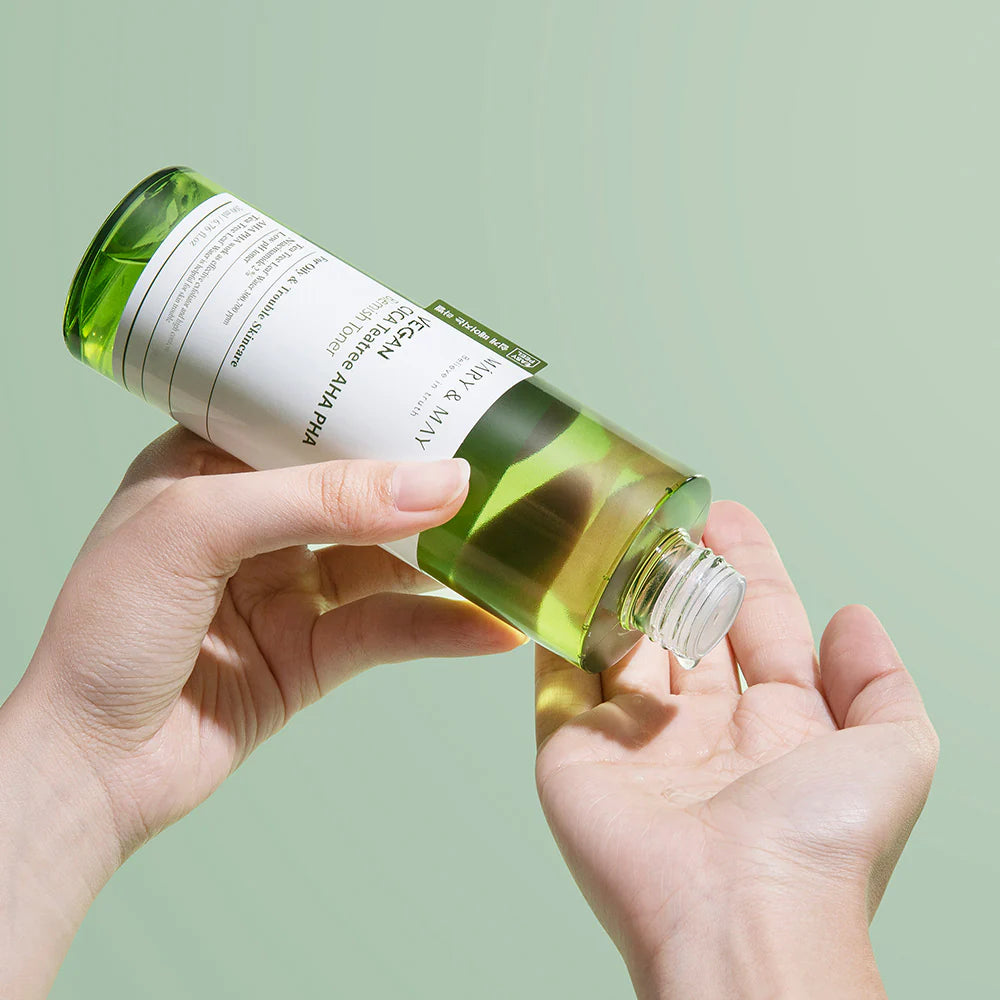 Mary&May - Vegan CICA Tea Tree AHA PHA Blemish Toner (200ml) 4- Seoulful Skincare