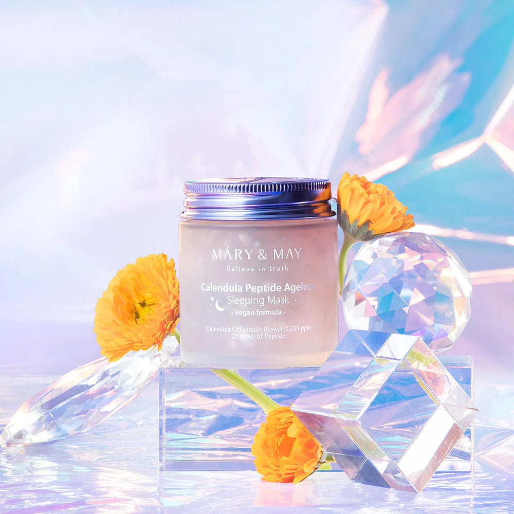 Mary&May - Vegan Calendula Peptide Ageless Sleeping Mask (110g) 7 - Seoulful Skincare