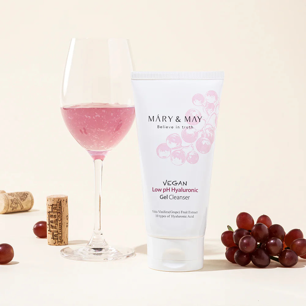 Mary&May - Vegan Low pH Hyaluronic Gel Cleanser (150ml) - v8 - Seoulful Skincare