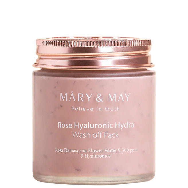Mary&May - Vegan Rose Hyaluronic Hydra Wash off Pack (125g) - Seoulful Skincare