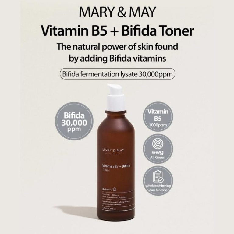 Mary& May - Vitamin B5+Bifida Toner (120ml) 5 - Seoulful Skincare