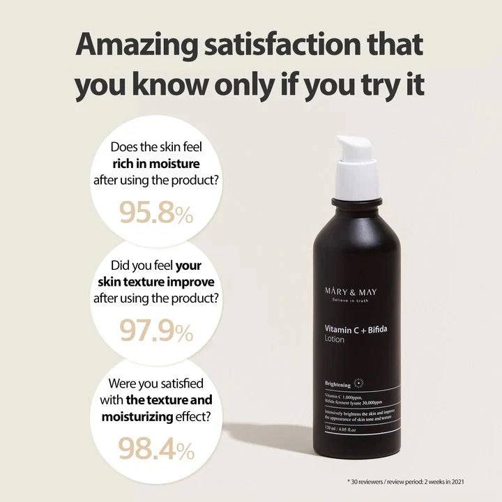Mary&May - Vitamin C+Bifida Lotion (120ml) 3 - Seoulful Skincare