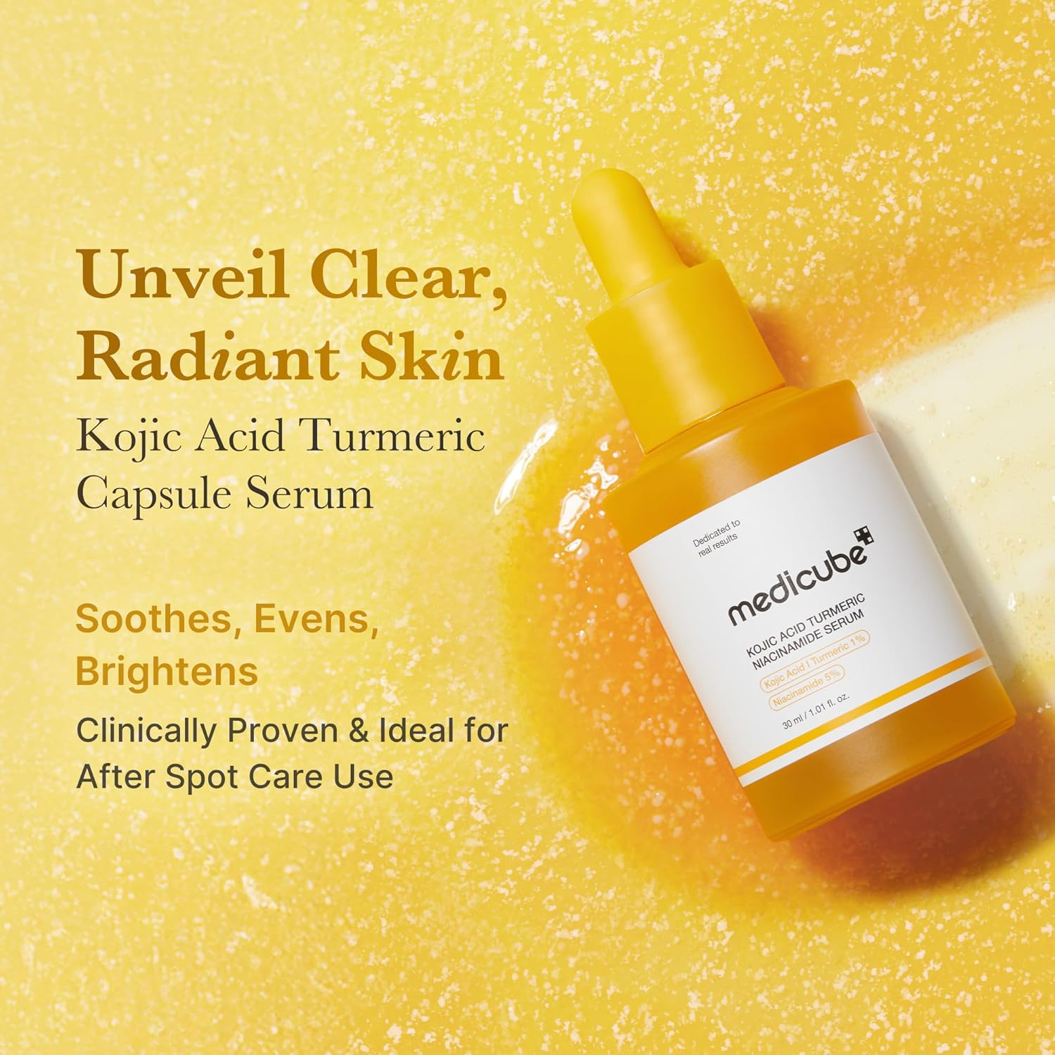 Medciube - Kojic Acid Turmeric Niacinamide Serum (30ml) 1 - Seoulful Skincare