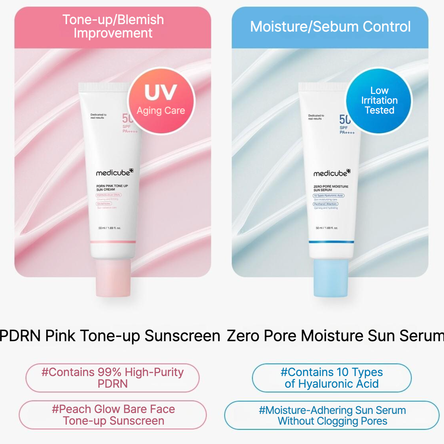 Medciube - Zero Pore Moisture Sun Serum (50ml) 1 - Seoulful Skincare