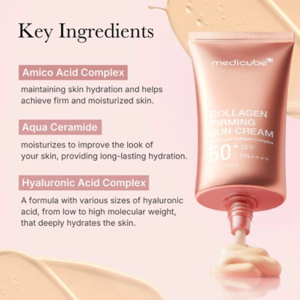 Medicube - Collagen Firming Sun Cream (50ml) - v8 - Seoulful Skincare