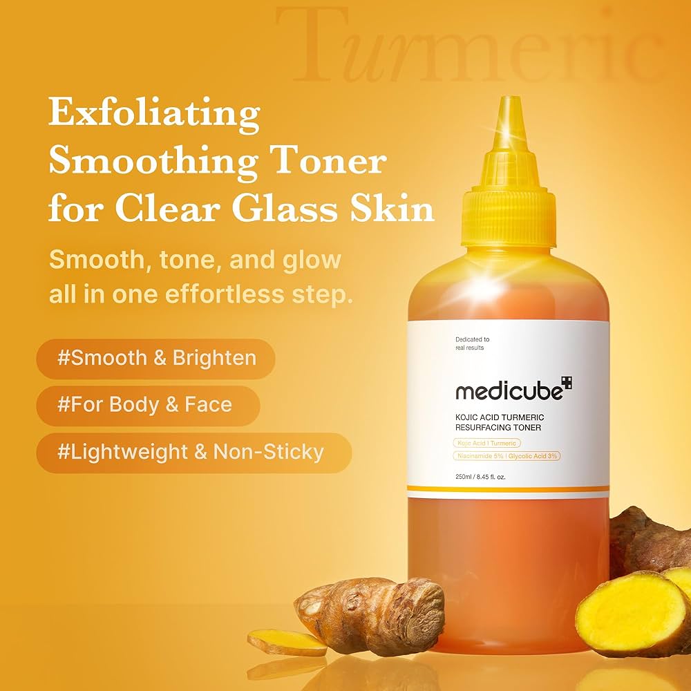 Medicube - Kojic Acid Turmeric Resurfacing Toner (250ml) 1 - Seoulful Skincare