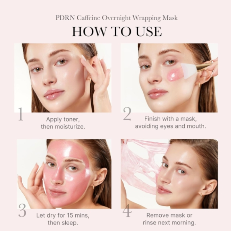 Medicube - PDRN Pink Caffeine Night Wrapping Mask (75ml) - v11 - Seoulful Skincare