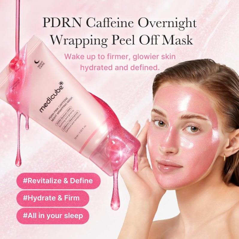 Medicube - PDRN Pink Caffeine Night Wrapping Mask (75ml) - v2 - Seoulful Skincare