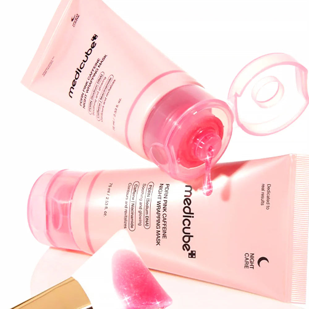 Medicube - PDRN Pink Caffeine Night Wrapping Mask (75ml) - v5 - Seoulful Skincare