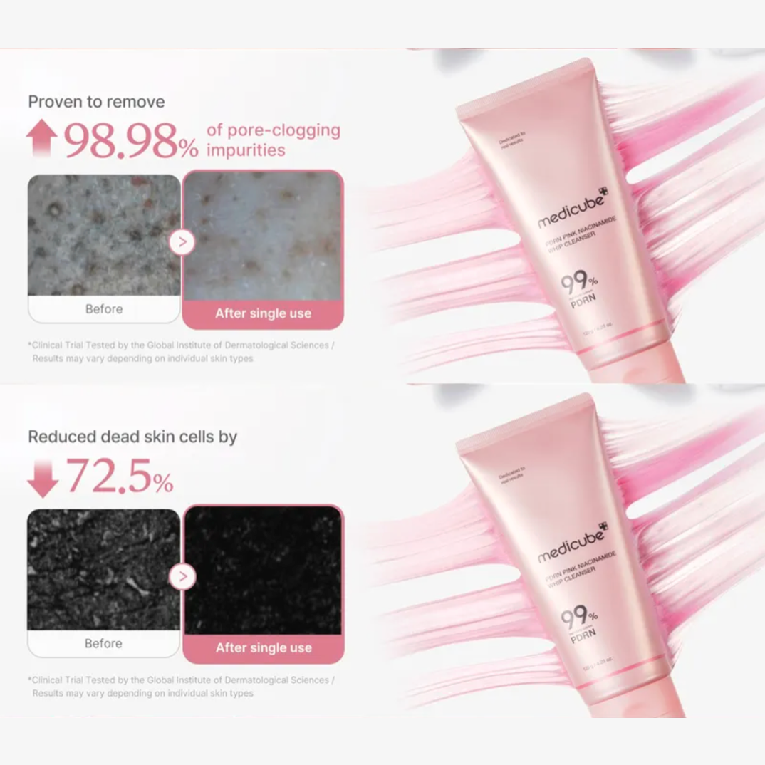 Medicube - PDRN Pink Niacinamide Whip Cleanser (120g) - v11 - Seoulful Skincare