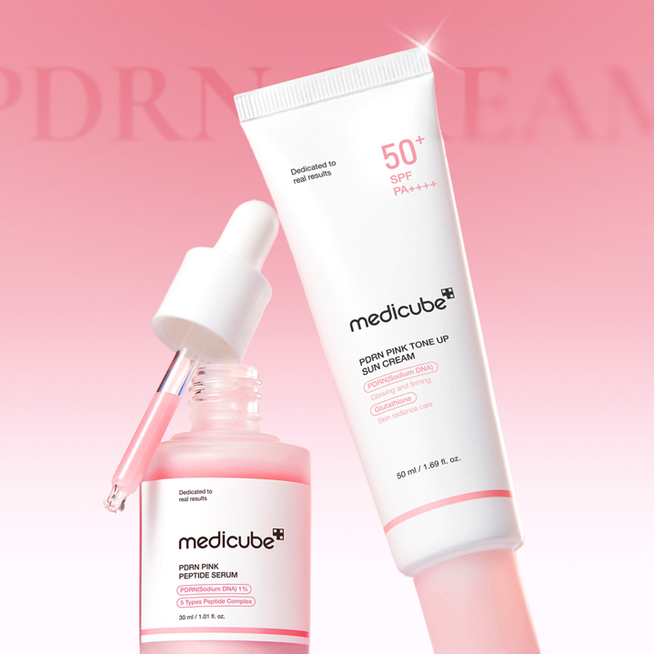 Medicube - PDRN Pink Tone Up Sun Cream (50ml) 4 - Seoulful Skincare