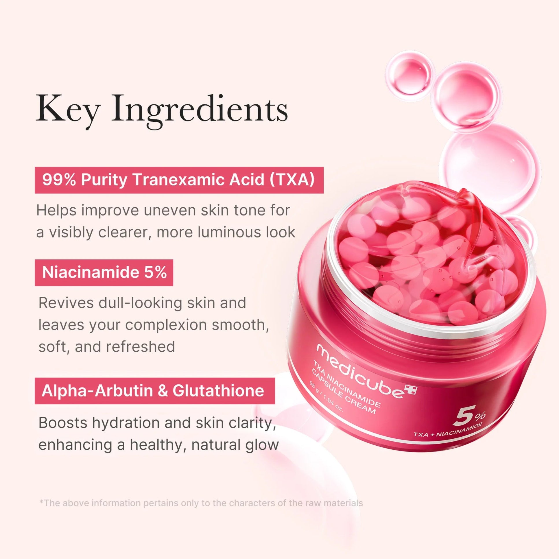 Medicube - TXA Niacinamide Capsule Cream (55ml) 5 - Seoulful Skincare