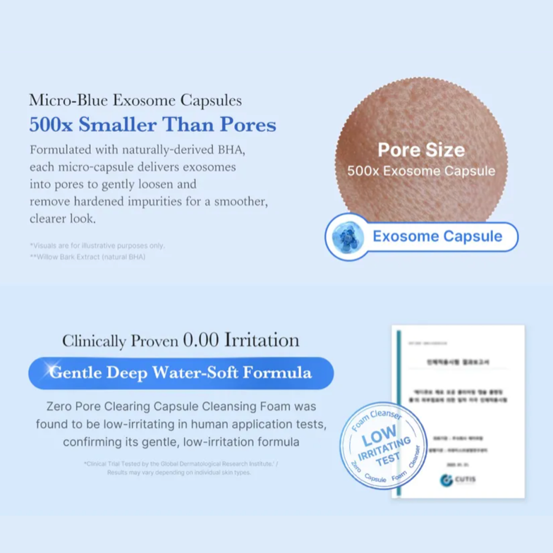 Medicube - Zero Pore SA Clear Capsule Cleansing Foam (120g) - v5 - Seoulful Skincare