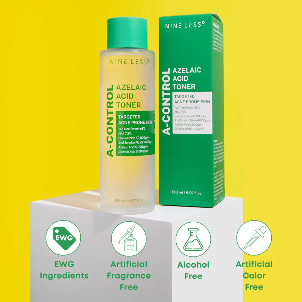 NINE LESS - A-Control Azelaic Acid Toner (150ml) - v4 - Seoulful Skincare