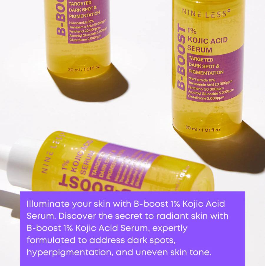 NINE LESS - B-Boost 1% Kojic Acid Serum (30ml) - v3 - Seoulful Skincare