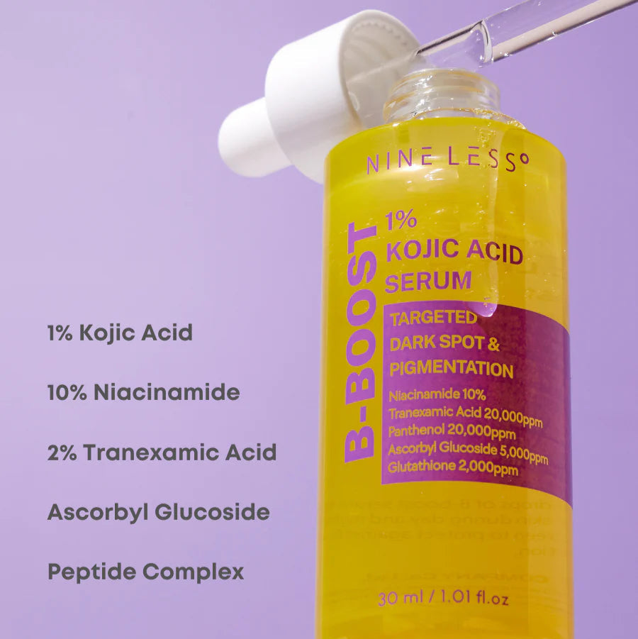 NINE LESS - B-Boost 1% Kojic Acid Serum (30ml) - v5 - Seoulful Skincare