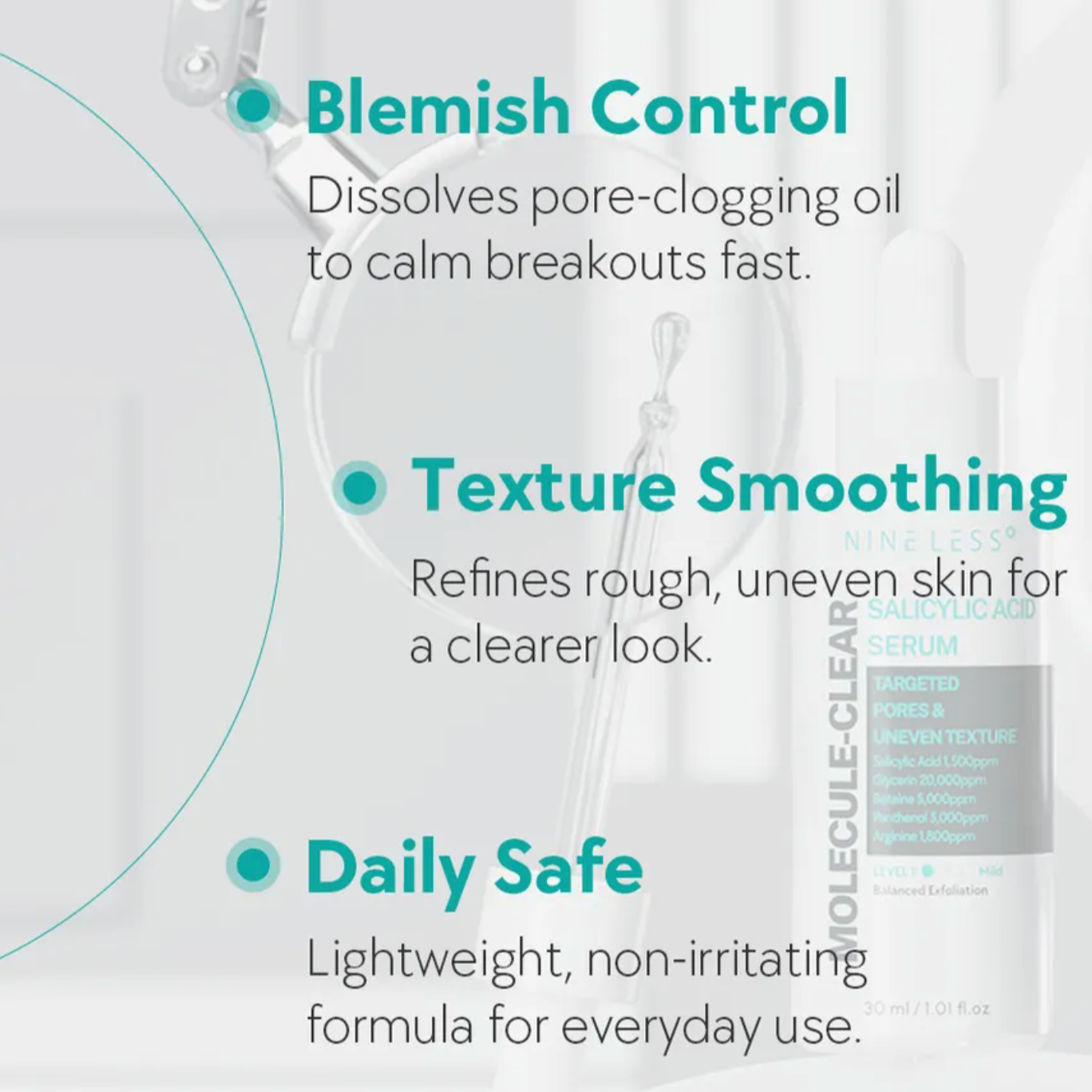 Nineless - Molecule-Clear Salicylic Acid (30ml) - v3 - Seoulful Skincare