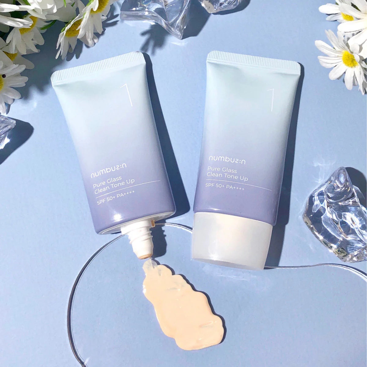 Numbuzin - No.1 Pure Glass Clean Tone Up SPF50+ PA++++ - v3 - Seoulful Skincare