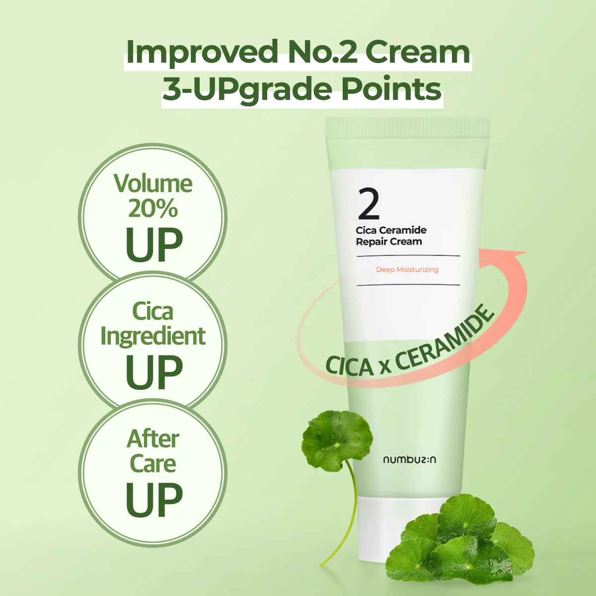 Numbuzin - No.2 Cica Ceramide Repair Cream - v2 - Seoulful Skincare