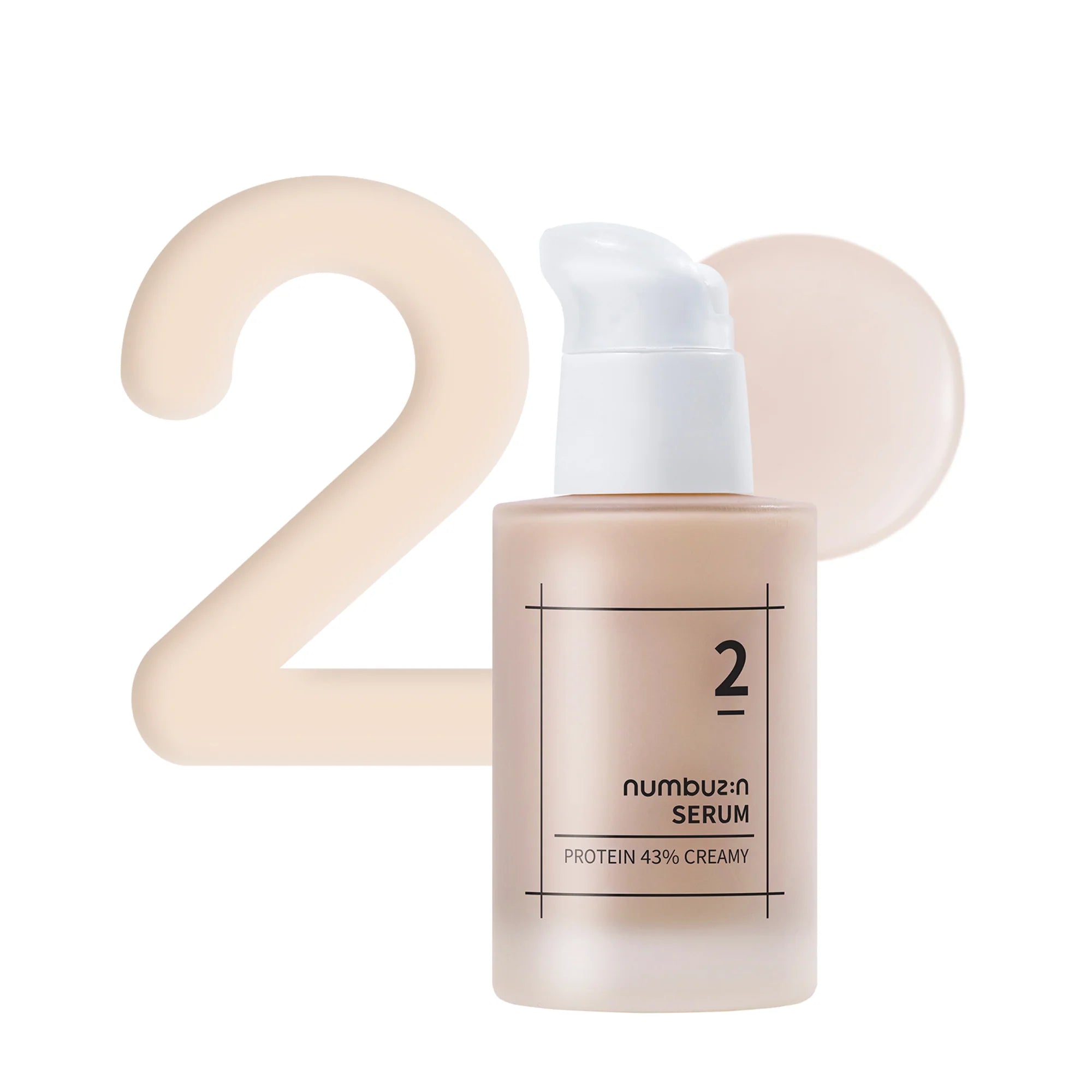 Numbuzin - No.2 Protein 43% Creamy Serum - v3 - Seoulful Skincare