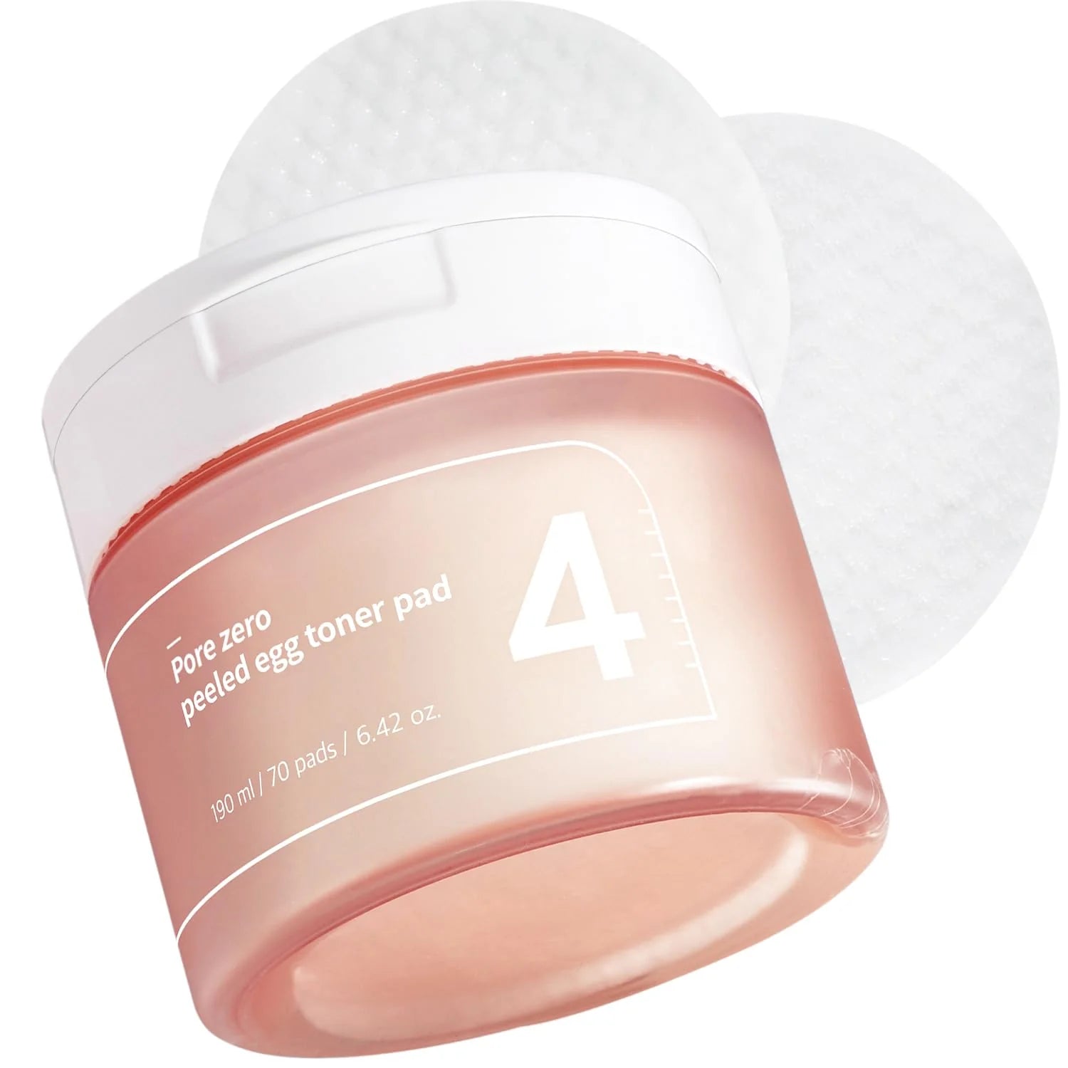 Numbuzin - No.4 Pore Zero Peeled Egg Toner Pad (70 pads) - v5 - Seoulful Skincare