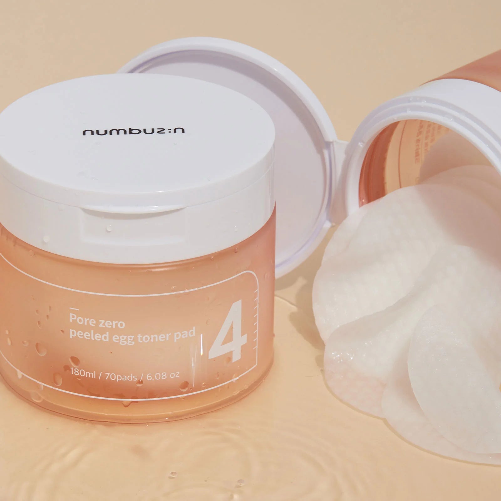 Numbuzin - No.4 Pore Zero Peeled Egg Toner Pad (70 pads) - v2 - Seoulful Skincare