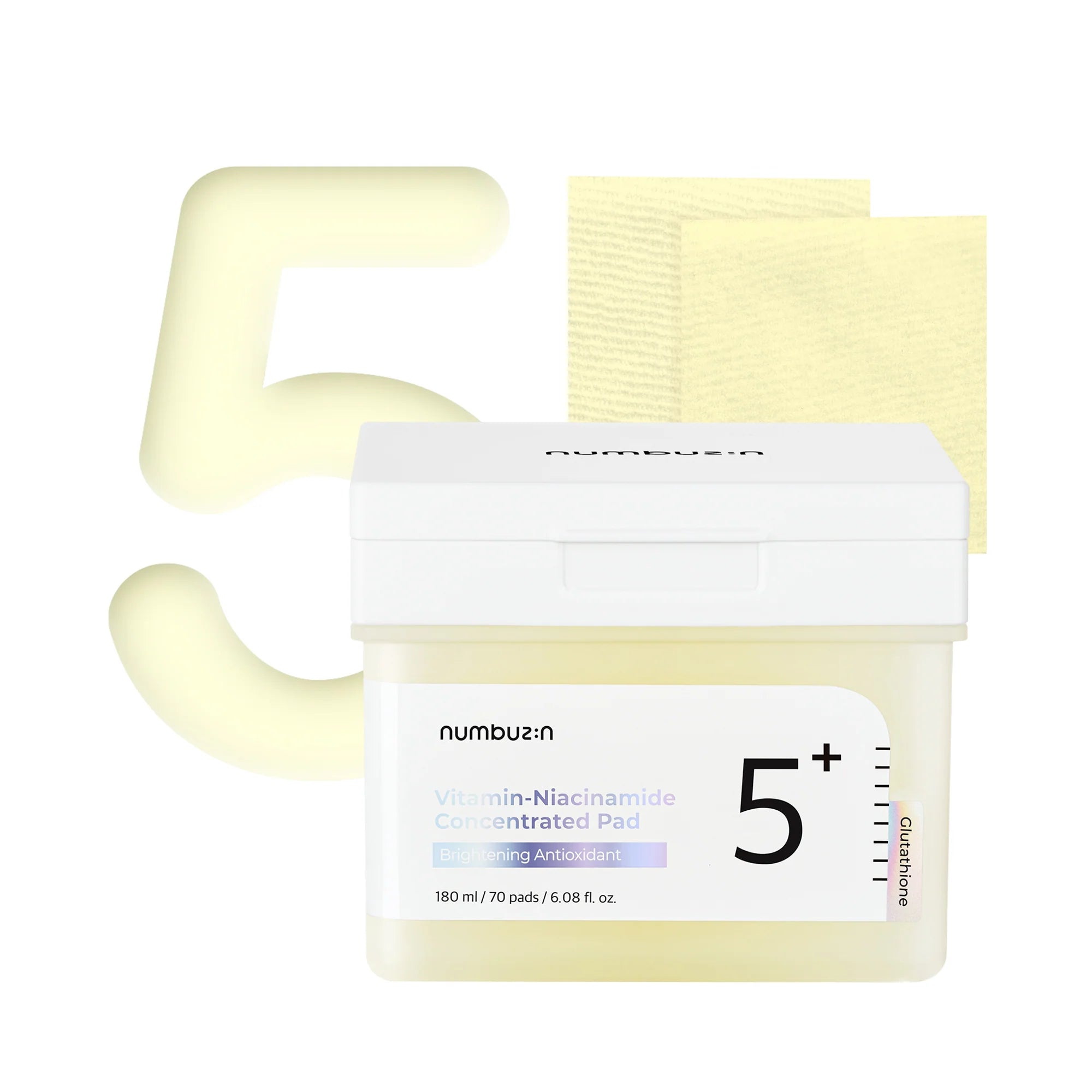 Numbuzin - No.5+ Vitamin-Niacinamide Concentrated Pad (70 pads) - v5 - Seoulful Skincare