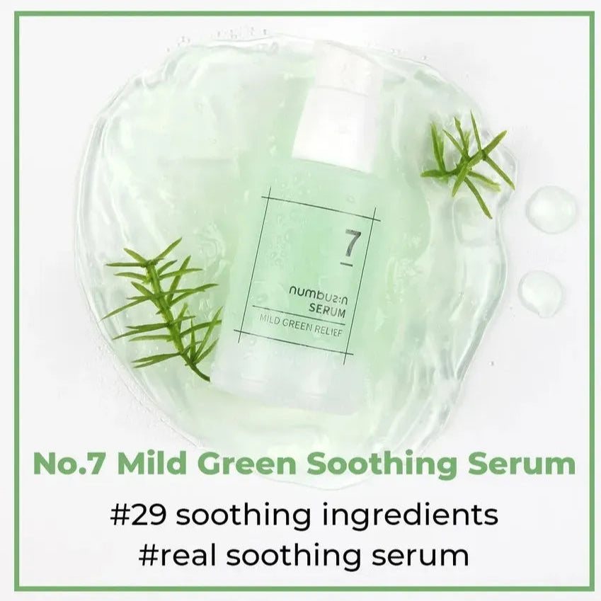 Numbuzin - No. 7 Mild Green Soothing Serum - v - Seoulful Skincare