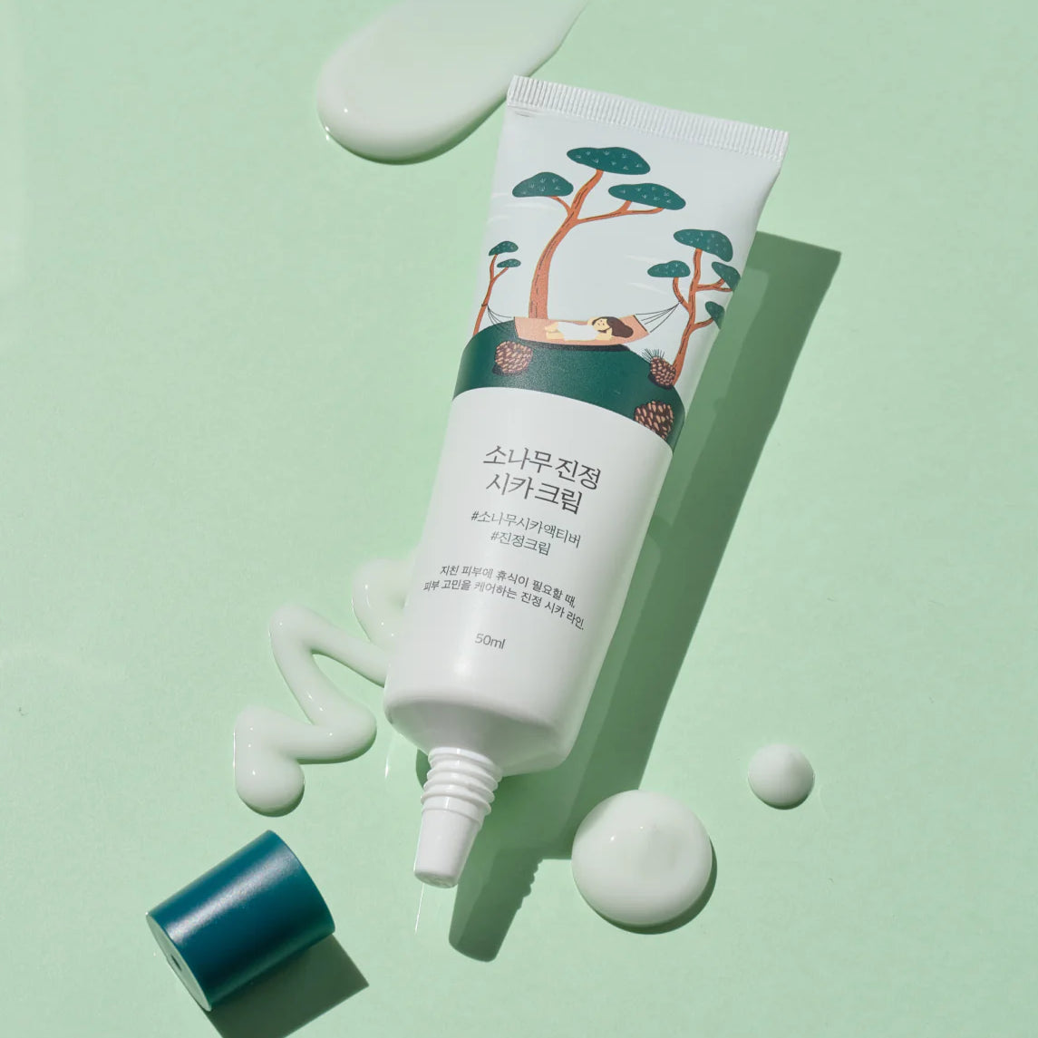 Round Lab - Pine Calming Cica Cream (50ml) - v - Seoulful Skincare